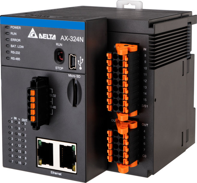Delta Launches CODESYS-Based AX-300N and AX-324N PLC Controllers Compatible with AS Series IO Portfolio 